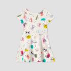 Petitetoddler Girls' Short Sleeve Knit Dress - Cat & Jack Cream