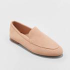 Women's Mila Microsuede Deconstructed Loafers - A New Day Blush Pink