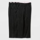 Girls' 4pk Flat Front Stretch Uniform Skinny Pants - Cat & Jack Black