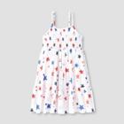 Girls' Printed Tiered Sleeveless Dress - Cat & Jack White