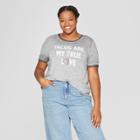 Women's Plus Size Short Sleeve T-shirt - Zoe+liv (juniors') Gray