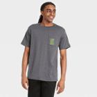 Mad Engine Men's 'love Not Hate' Short Sleeve Crewneck T-shirt - Charcoal Heather