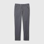 Girls' Flat Front Stretch Uniform Skinny Pants - Cat & Jack Charcoal Gray