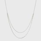 Sterling Silver Layered Chain Necklace - Universal Thread
