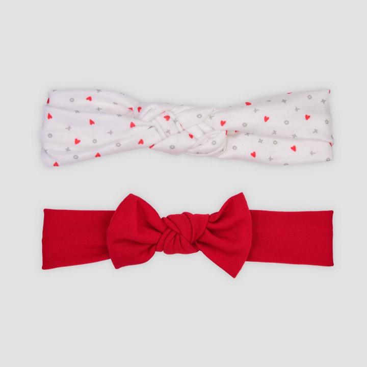 Baby Girls' 2pk Novelty Headwrap - Just One You Made By Carter's Red