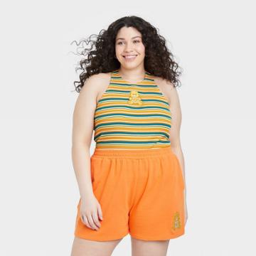 Women's Care Bears Plus Size Sleeveless Graphic Halter Tank Top