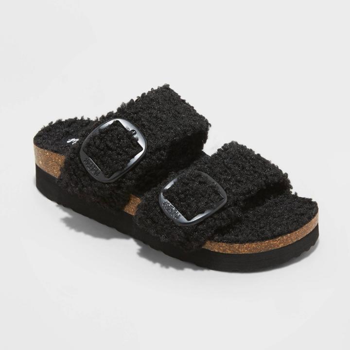 Women's Mad Love Selema Footbed Sandals - Black