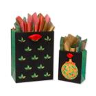 Papyrus 2ct Christmas Contemporary Gift Bag With Tissue Paper,