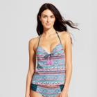 Women's Shore Light Lift Tankini Top - Shade & Shore Multi Boho Stripe 32d,