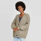 Women's Oversized Button-front Cardigan - Universal Thread Green