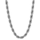 West Coast Jewelry Men's Stainless Steel Rope Chain