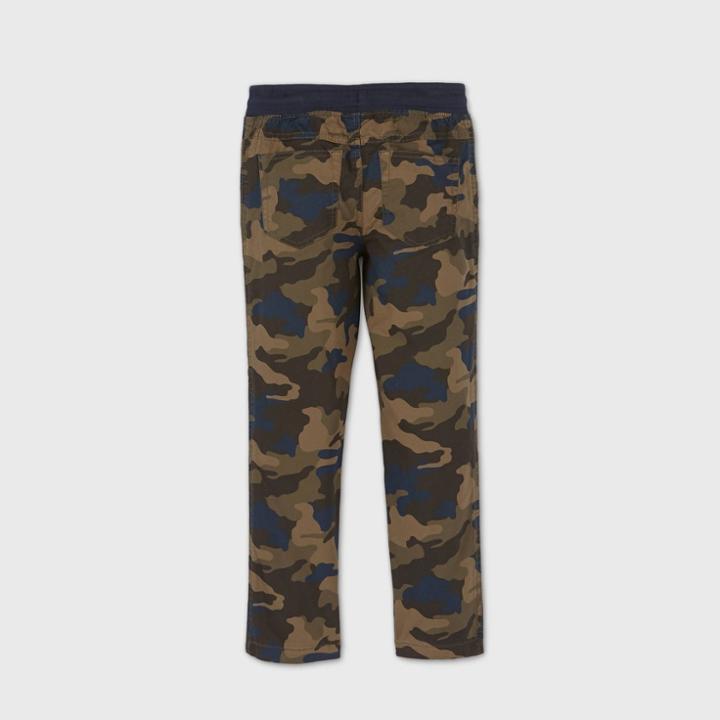 Boys' Stretch Pull-on Utility Jogger Fit Pants - Cat & Jack Green