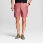 Men's 9 Textured Linden Flat Front Chino Shorts - Goodfellow & Co Ferrous Red