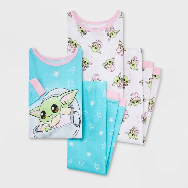 Toddler Girls' Star Wars Baby Yoda Pajama