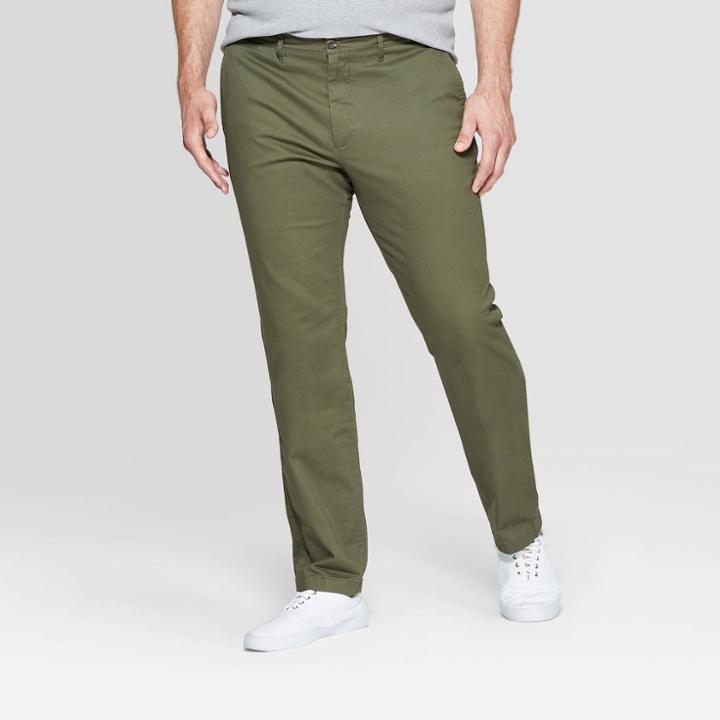 Men's Big & Tall 30 Slim Fit Chino Pants - Goodfellow & Co Paris Green