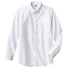 Dickies Boys' Long Sleeve Oxford Uniform Button-down Shirt - White
