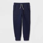 Toddler Boys' Quilted Knit Jogger Pull-on Pants - Cat & Jack Navy Blue
