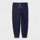 Toddler Boys' Quilted Knit Jogger Pull-on Pants - Cat & Jack Navy Blue
