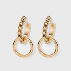 Sugarfix By Baublebar Lustrous Double Hoop Earrings - Gold
