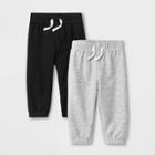 Baby Boys' Jogger Pants - Cat & Jack Black/gray Newborn, Kids Unisex