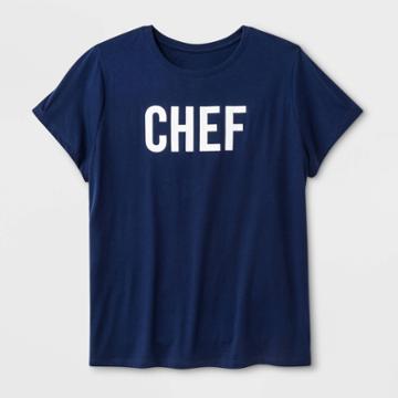 Shinsung Tongsang Women's Short Sleeve Chef T-shirt - Navy