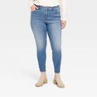 Women's Plus Size High-rise Skinny Jeans - Universal Thread Medium Wash