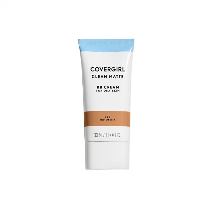 Covergirl Clean Matte Bb Cream 550 Medium/deep 1 Fl Oz, 550