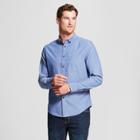 Target Men's Standard Fit Northrop Long Sleeve Button-down Shirt - Goodfellow & Co Geneva Blue