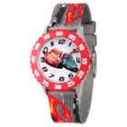 Boys' Disney Cars 3 Lightning Mcqueen And Jackson Storm Stainless Steel Time Teacher Watch - Gray