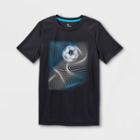 Boys' Short Sleeve 'soccer' Graphic T-shirt - All In Motion Onyx Black