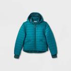 Men's Adaptive Side Opening Puffer Jacket - Goodfellow & Co Blue