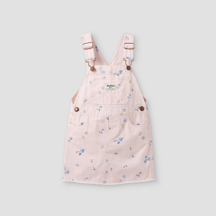 Oshkosh B'gosh Toddler Girls' Striped Floral Skirtall - Pink