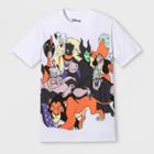 Men's Short Sleeve Disney Villain Crew T-shirt - White
