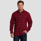 Dickies Men's Plaid Long Sleeve Button-down Shirts - Red
