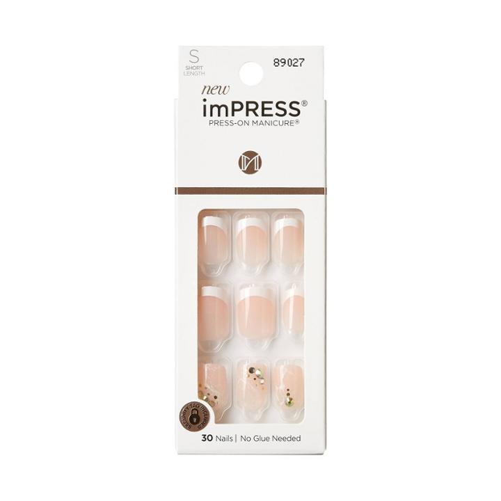 Kiss Products Impress Press-on Manicure Short Square Fake Nails - My Worth