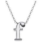 Distributed By Target Women's Sterling Silver 'f' Initial Charm Pendant -