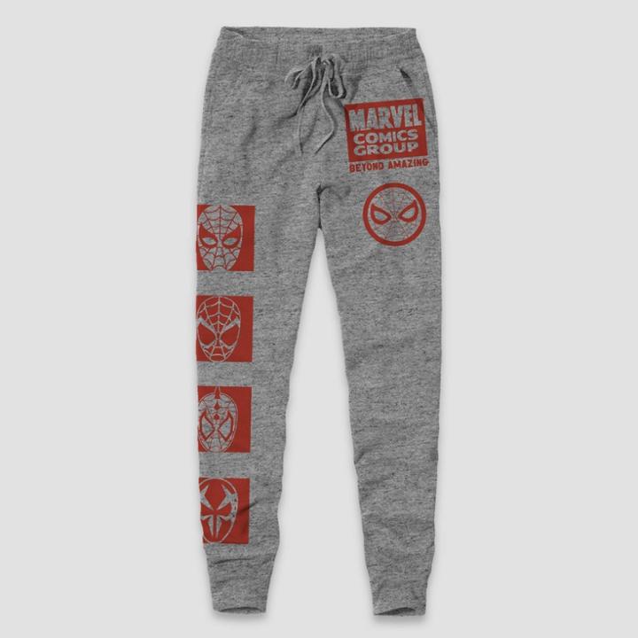Men's Marvel Spider-man Jogger Pants - Heather Gray