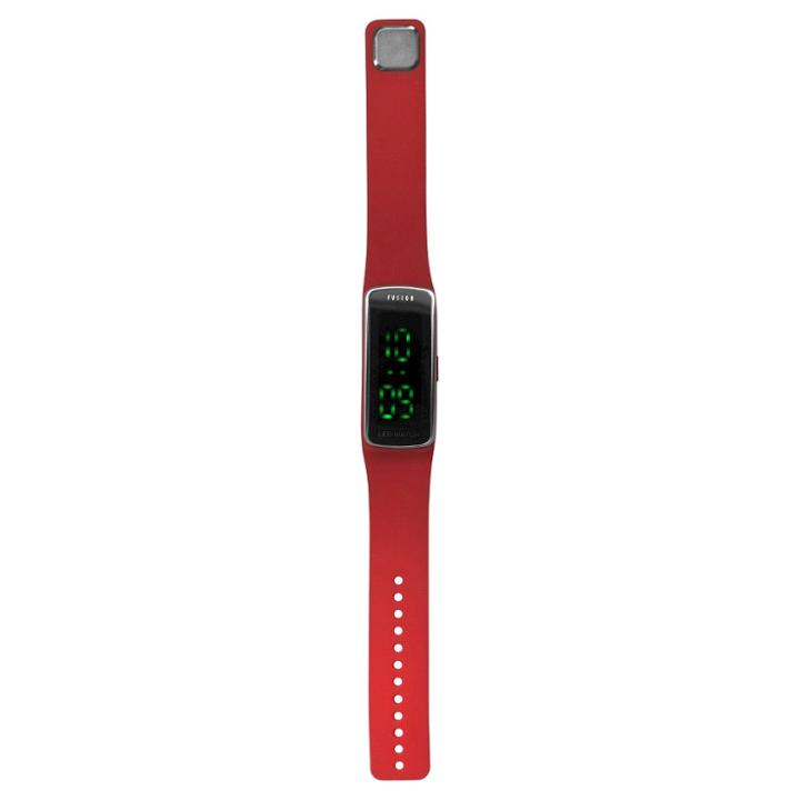 Boys' Fusion Hidden Led Digital Sportwatch - Red