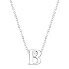 Target Women's Sterling Silver Letter 'r' Short Necklace - Silver (18.32),