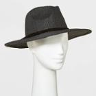 Women's Straw Panama Hat - Universal Thread Black