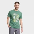 Men's Standard Fit Lightweight Crew Neck Short Sleeve T-shirt - Goodfellow & Co Green
