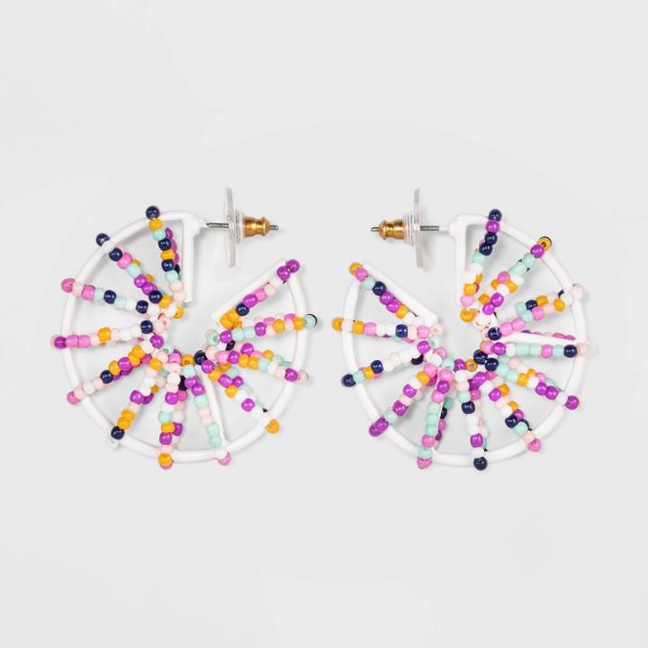 Sugarfix By Baublebar Fringe Hoop Earrings,
