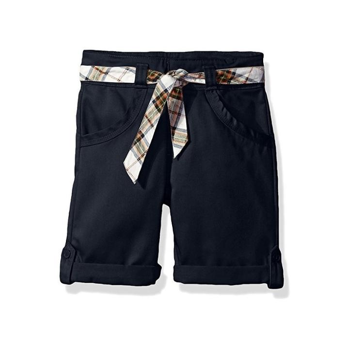 Eddie Bauer Girls' Chino Shorts - Navy