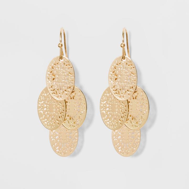 Filigree Chandelier Earrings - A New Day Gold