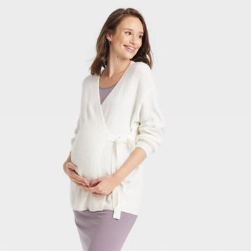 Wrap Maternity Cardigan - Isabel Maternity By Ingrid & Isabel Cream