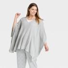 Women's Plus Size V-neck Pullover - A New Day Gray