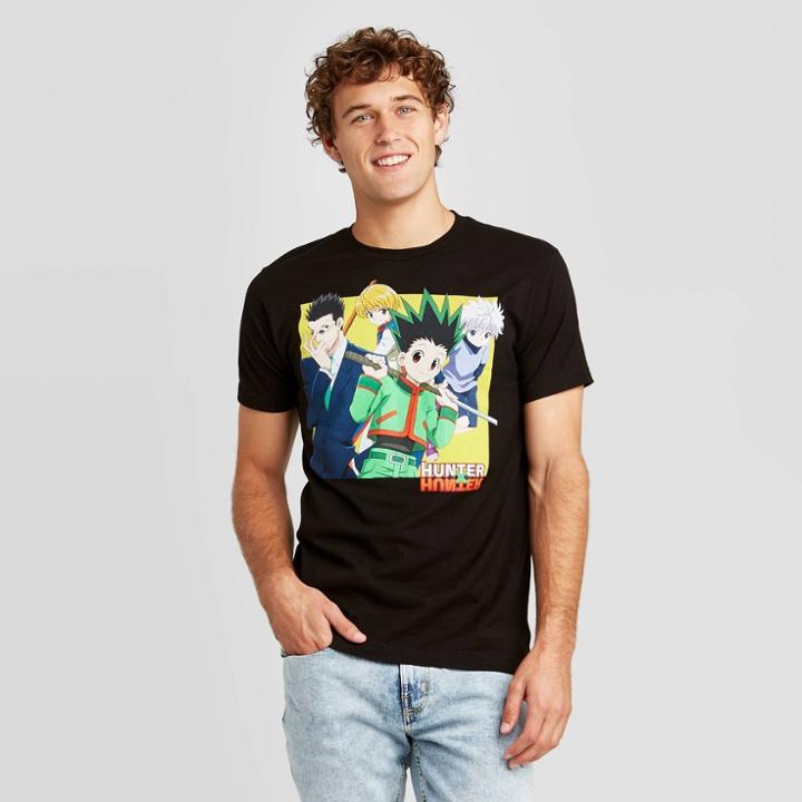 Men's Hunter X Hunter Short Sleeve Graphic T-shirt - Black