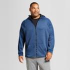 Men's Tall Tech Novelty Fleece Full Zip Sweatshirt - C9 Champion Cruising Blue