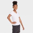 Girls' Notch-front T-shirt - Art Class White