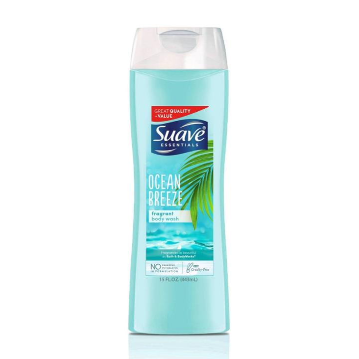 Suave Essentials Ocean Breeze Refreshing Body Wash Soap For All Skin Types